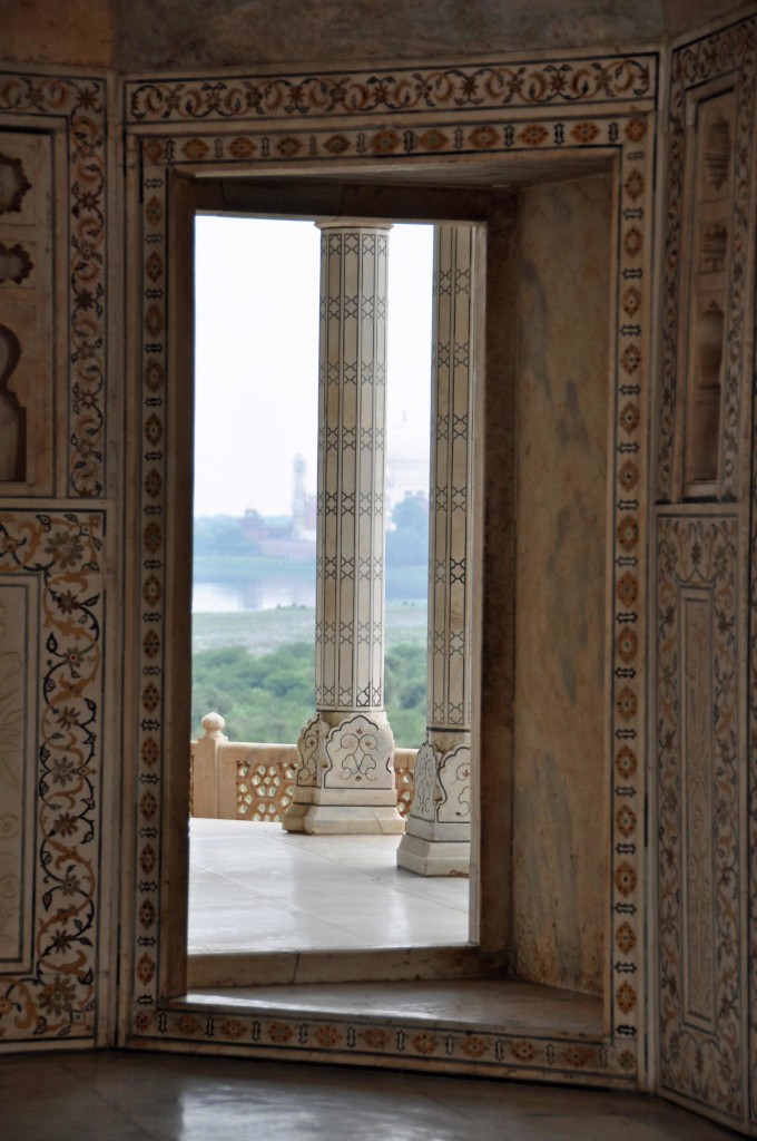 Agra Fort View Towards Taj Mahal