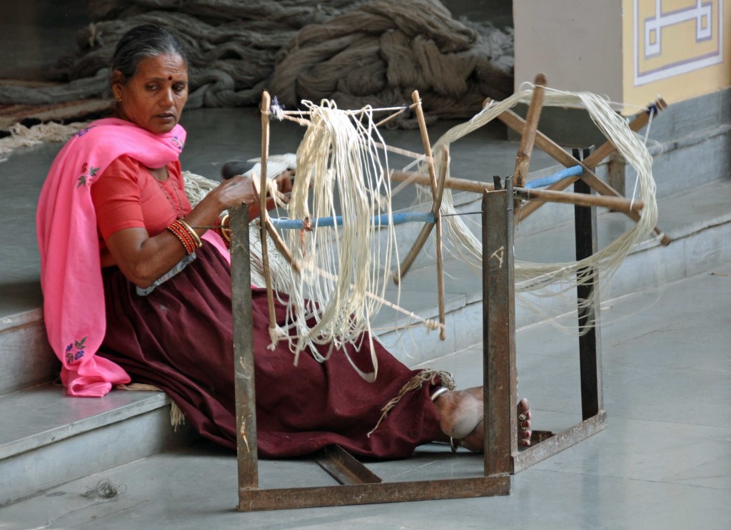 Spinning Wool, Jaipur