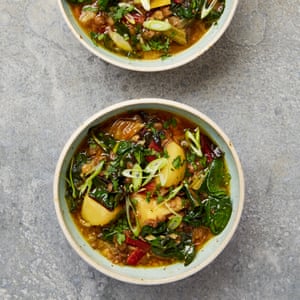 Yotam Ottolenghi’s adas bil hamoud (sour lentil soup).